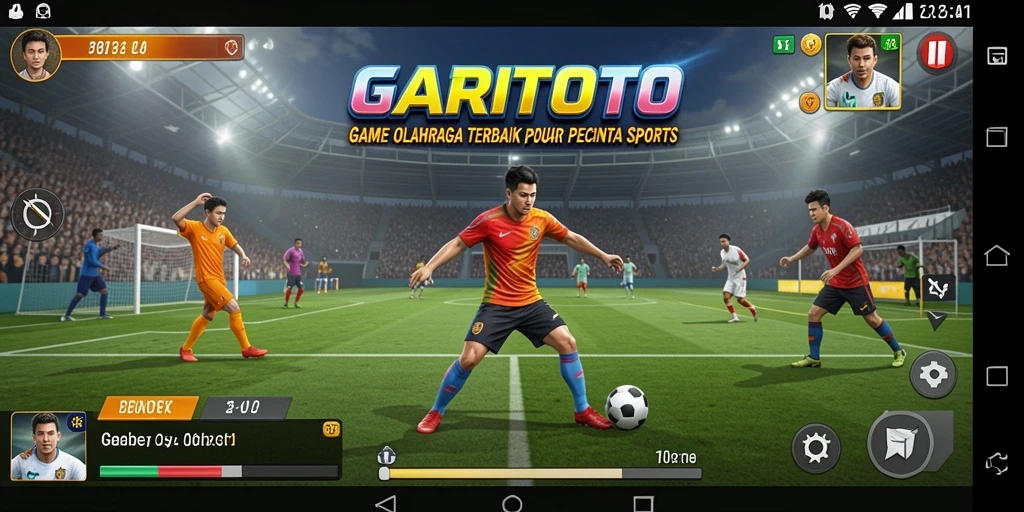 Screenshot utama GARITOTO menampilkan aksi seru dari pertandingan olahraga.