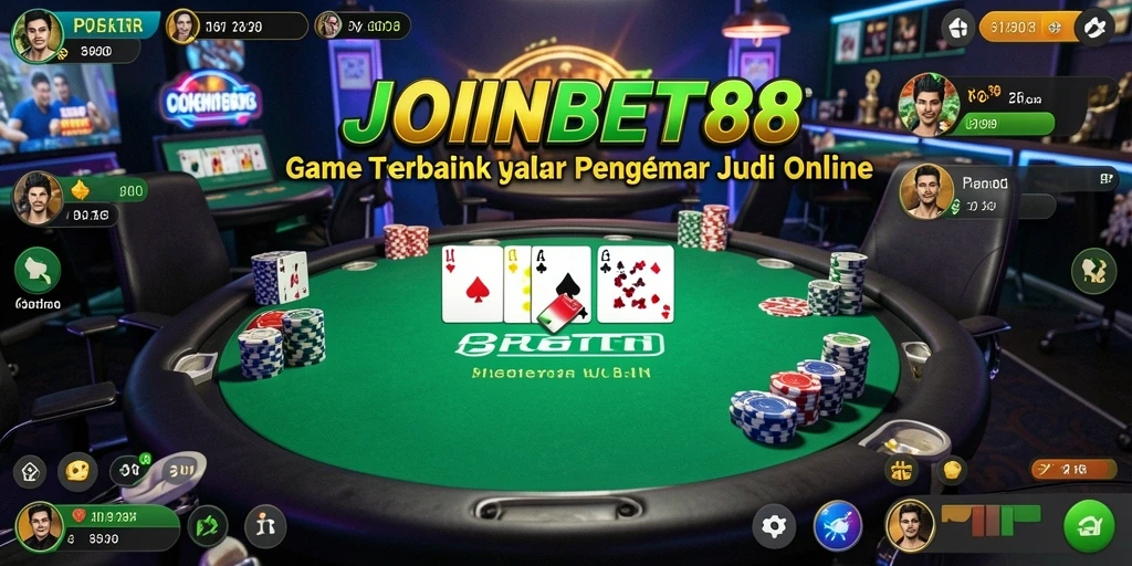 Screenshot game menunjukkan pemain menikmati suasana Poker yang seru.