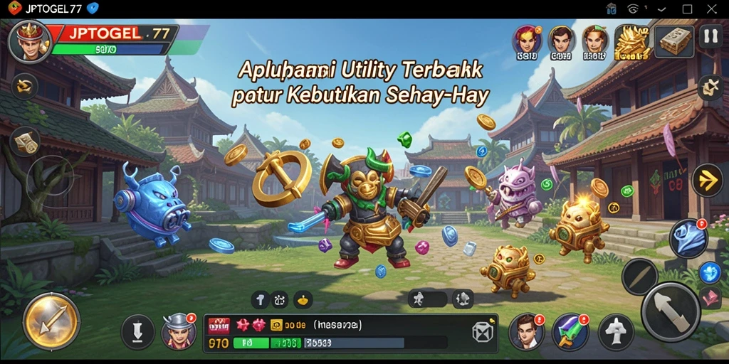 Tampilan utama JPTOGEL77 yang menampilkan berbagai tools Utility.