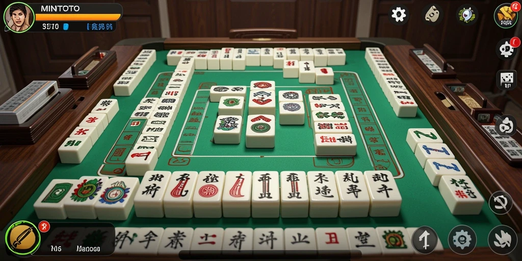 Tampilan gameplay Mahjong yang seru di MINTOTO.