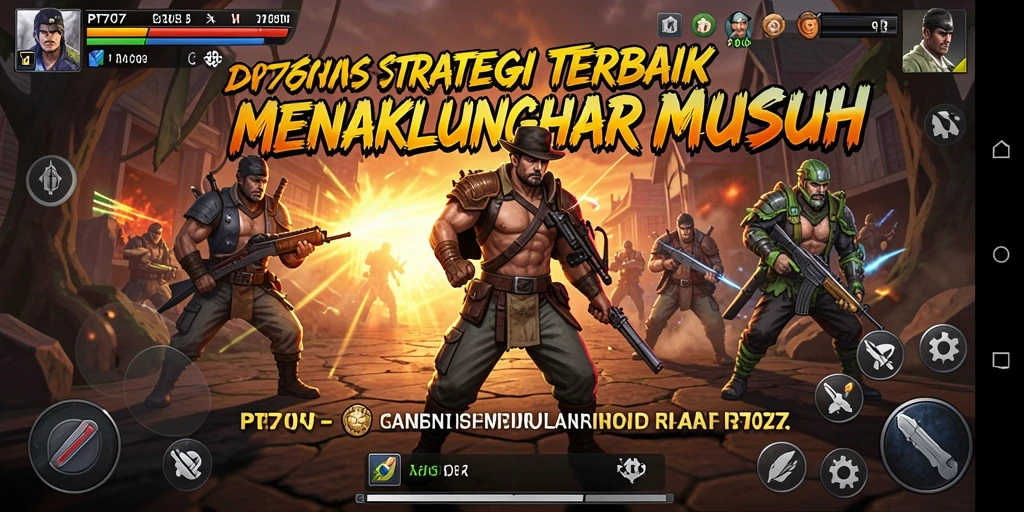 Tampilan gameplay menarik dengan strategi yang mendetail.