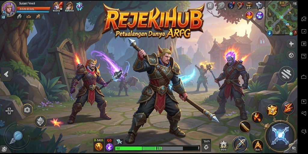 Gameplay seru dalam petualangan ARPG yang menantang.