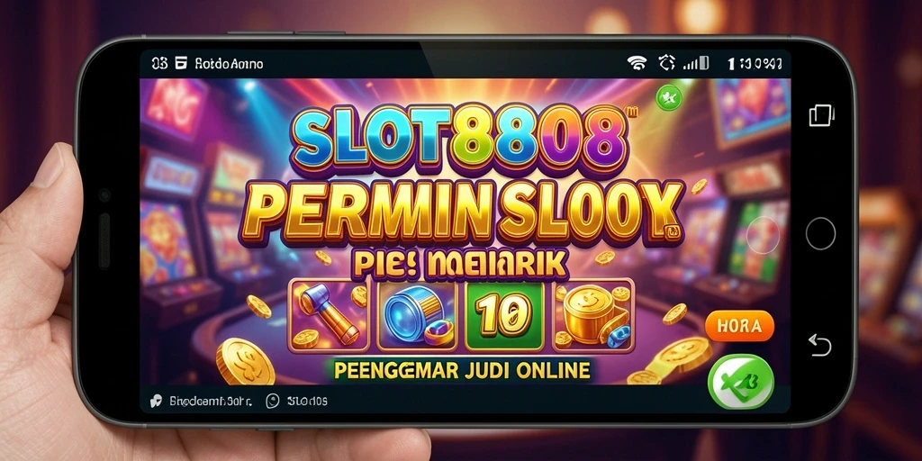 Tampilan menawan dari gameplay SLOT8808 yang menegangkan saat memutar gulungan.