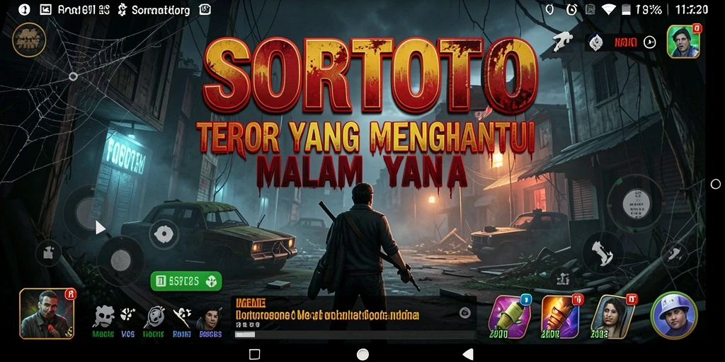 Gameplay Horror yang menegangkan dari SORTOTO, dengan suasana mencekam.