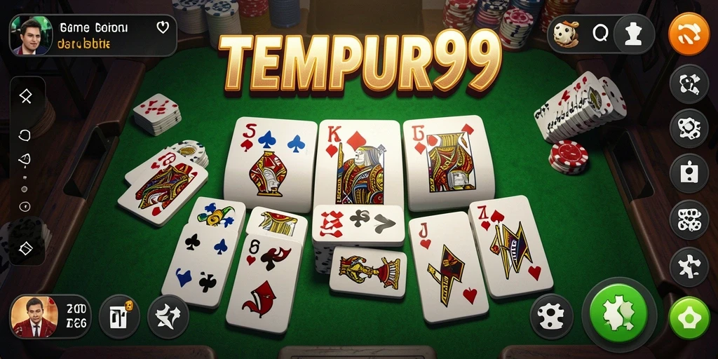 Tampilan gameplay seru dari TEMPUR99 dengan pemain yang berkompetisi.
